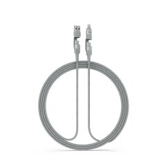 Syrox C142 60W PD Örgü 4 In 1 Çoklu Şarj Data Kablo USB To Type-C Type-C To Type-C Type-C To Lightning USB To Lightning