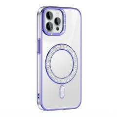 iPhone 12 Pro Kılıf Pırlanta Taş Tasarımlı Kablosuz Şarj Özellikli Karetta Silikon Kapak