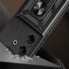 Tecno Camon 20 Pro 5G Kılıf Magnetik Standlı Kamera Korumalı Sürgülü Vega Kapak Kılıf