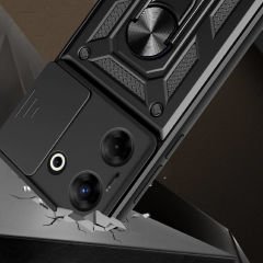 Tecno Camon 20 Pro 5G Kılıf Magnetik Standlı Kamera Korumalı Sürgülü Vega Kapak Kılıf