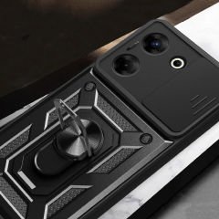 Tecno Camon 20 Pro 5G Kılıf Magnetik Standlı Kamera Korumalı Sürgülü Vega Kapak Kılıf