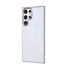 Galaxy S22 Ultra Kılıf Zore Sidney Desenli Sert Kapak Butterfly No2