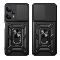 Xiaomi Poco F5 Kılıf Magnetik Standlı Kamera Korumalı Sürgülü Vega Kapak Kılıf