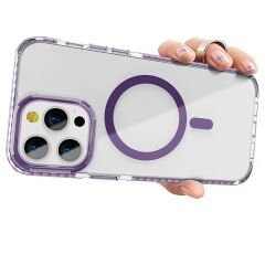 iPhone 15 Pro Kılıf Magsafe Şarj Özellikli Airbagli Takılabilir Askı Aparatlı Nana Kapak