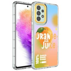 Samsung Galaxy A53 5G Kamera Korumalı Renkli Desenli Sert Silikon Korn Kapak kılıf
