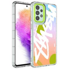 Samsung Galaxy A53 5G Kamera Korumalı Renkli Desenli Sert Silikon Korn Kapak kılıf