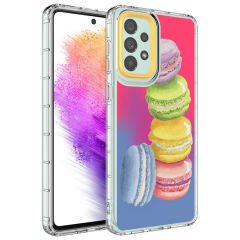 Samsung Galaxy A53 5G Kamera Korumalı Renkli Desenli Sert Silikon Korn Kapak kılıf