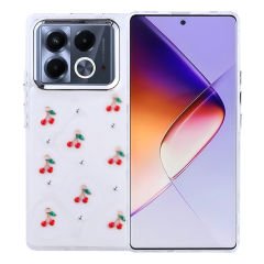 İnfinix Note 40 Pro Kılıf Airbag Tasarımlı Simli Şeffaf Kutup Kapak