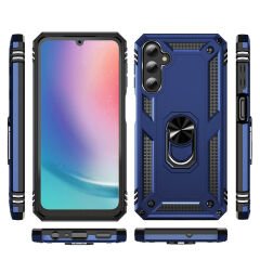Samsung Galaxy A25 Kılıf Vega Tank Sert Yüzüklü Standlı Zırh Koruma Kapak