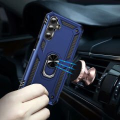 Samsung Galaxy A25 Kılıf Vega Tank Sert Yüzüklü Standlı Zırh Koruma Kapak