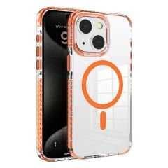 iPhone 15 Kılıf Magsafe Şarj Özellikli Airbagli Takılabilir Askı Aparatlı Nana Kapak