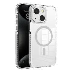 iPhone 15 Kılıf Magsafe Şarj Özellikli Airbagli Takılabilir Askı Aparatlı Nana Kapak