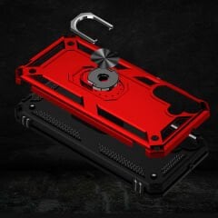 Samsung Galaxy A15 Kılıf Vega Tank Sert Yüzüklü Standlı Zırh Koruma Kapak