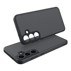 Samsung Galaxy S25 Kılıf Magsafe Şarj Özellikli Karbon Fiber Tasarımlı Elnino Kapak