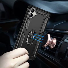 Samsung Galaxy A05 Kılıf Vega Tank Sert Yüzüklü Standlı Zırh Koruma Kapak