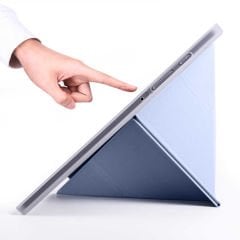 Samsung Galaxy Tab S6 Lite P610 Kılıf Tri Folding Kalem Bölmeli Standlı Kılıf