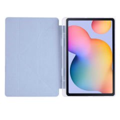 Samsung Galaxy Tab S6 Lite P610 Kılıf Tri Folding Kalem Bölmeli Standlı Kılıf