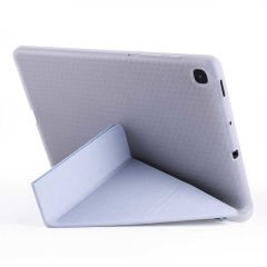 Samsung Galaxy Tab S6 Lite P610 Kılıf Tri Folding Kalem Bölmeli Standlı Kılıf