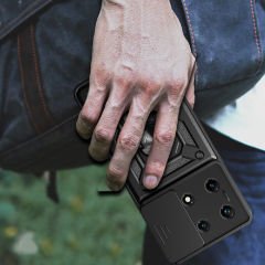 İnfinix Note 30 Pro Kılıf Magnetik Standlı Kamera Korumalı Sürgülü Vega Kapak