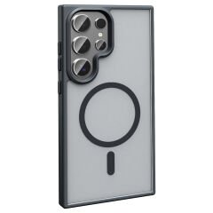 Samsung Galaxy S25 Ultra Kılıf Kablosuz Şarj Özellikli Mat Arka Yüzey Sio Kapak