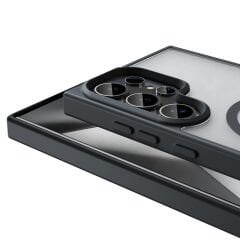 Samsung Galaxy S25 Ultra Kılıf Kablosuz Şarj Özellikli Mat Arka Yüzey Sio Kapak