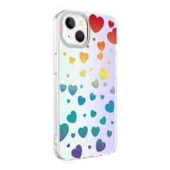 iPhone 13 Kılıf M-Blue Desenli Kapak