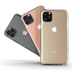 iPhone 12 Kılıf Nitro Anti Shock Darbe Emici Köşe Korumalı Şeffaf Silikon Kapak