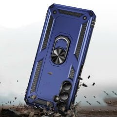 Samsung Galaxy A05S Kılıf Vega Tank Sert Yüzüklü Standlı Zırh Koruma Kapak