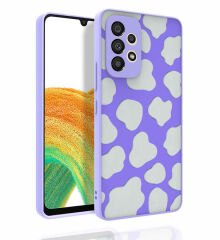 Samsung Galaxy A53 5G Desenli Kamera Korumalı Parlak Nora Kapak kılıf
