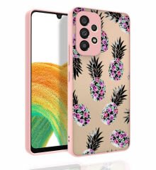 Samsung Galaxy A53 5G Desenli Kamera Korumalı Parlak Nora Kapak kılıf