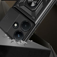 İnfinix Hot 30i Kılıf Magnetik Standlı Kamera Korumalı Sürgülü Vega Kapak