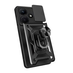 İnfinix Hot 30i Kılıf Magnetik Standlı Kamera Korumalı Sürgülü Vega Kapak