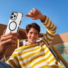 iPhone 14 Pro Kılıf Magsafe Şarj Özellikli Airbagli Takılabilir Askı Aparatlı Nana Kapak