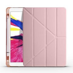 iPad Pro 10.5 (7.Nesil) Kılıf Tri Folding Kalem Bölmeli Standlı Kılıf