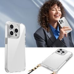 iPhone 15 Pro Max Kılıf Airbagli Takılabilir Askı Aparatlı Snap Silikon Kapak Kılıf