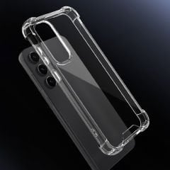 Samsung Galaxy S24 FE Kılıf Nitro Anti Shock Darbe Emici Köşe Korumalı Şeffaf Silikon Kapak