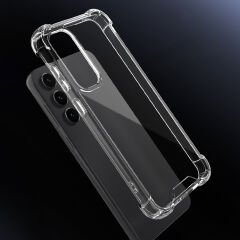 Samsung Galaxy S24 FE Kılıf Nitro Anti Shock Darbe Emici Köşe Korumalı Şeffaf Silikon Kapak