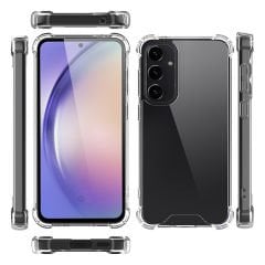 Samsung Galaxy S24 FE Kılıf Nitro Anti Shock Darbe Emici Köşe Korumalı Şeffaf Silikon Kapak