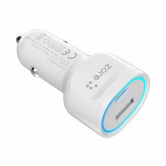 CC-02 Hızlı Şarj Özellikli LED Işıklı QC 3.0 USB-A ve Type-C PD Araç Şarj Başlığı PD 20W