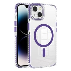 iPhone 14 Kılıf Magsafe Şarj Özellikli Airbagli Takılabilir Askı Aparatlı Nana Kapak