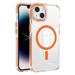 iPhone 14 Kılıf Magsafe Şarj Özellikli Airbagli Takılabilir Askı Aparatlı Nana Kapak