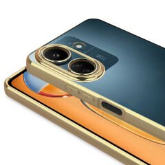 Xiaomi Redmi 13C Kılıf Kamera Korumalı Logo Gösteren Omega Kapak
