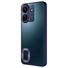 Xiaomi Redmi 13C Kılıf Kamera Korumalı Logo Gösteren Omega Kapak