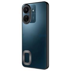 Xiaomi Redmi 13C Kılıf Kamera Korumalı Logo Gösteren Omega Kapak