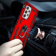 Samsung Galaxy A53 5G Kılıf Vega Tank Sert Yüzüklü Standlı Zırh Koruma Kapak