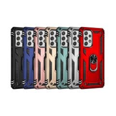Samsung Galaxy A53 5G Kılıf Vega Tank Sert Yüzüklü Standlı Zırh Koruma Kapak
