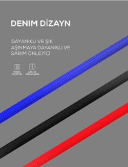 Zore LS63 1 Metre Örgü Lightning Usb Kablo