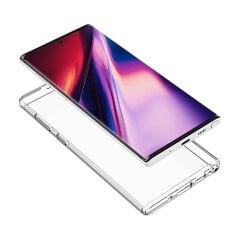 Samsung Galaxy S25 Ultra Kılıf Sert Pürüzsüz Şeffaf Droga Kapak