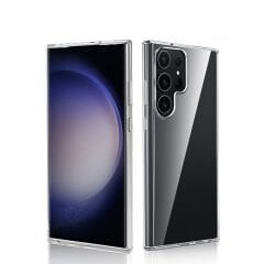 Samsung Galaxy S25 Ultra Kılıf Sert Pürüzsüz Şeffaf Droga Kapak