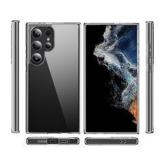 Samsung Galaxy S25 Ultra Kılıf Sert Pürüzsüz Şeffaf Droga Kapak